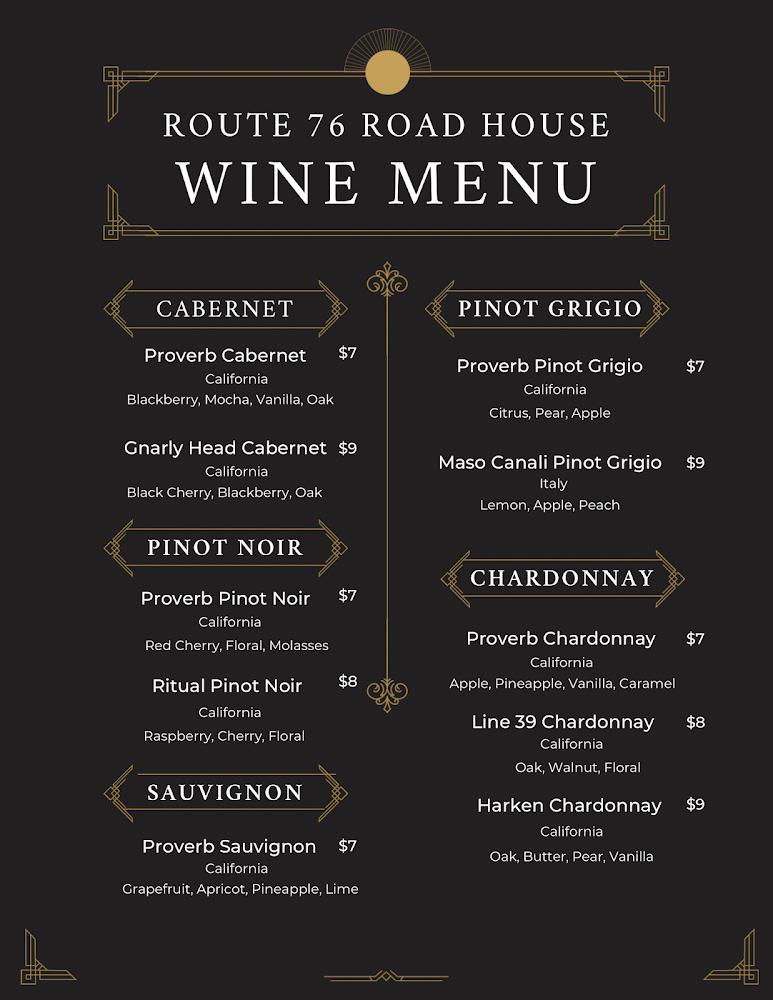 Route 76 Roadhouse Bar & Grill Menu image 3